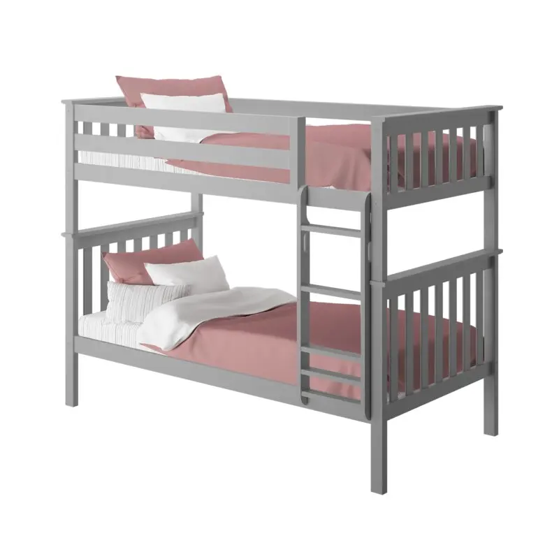 Child Twins Bunk Bed Frame Kids Original Solid Wood Bunk Beds with Stairs