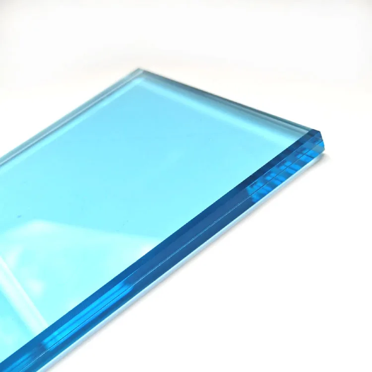10mm 12mm 20mmThick swimming pool tempered sgp pvb art clear colored laminated glass