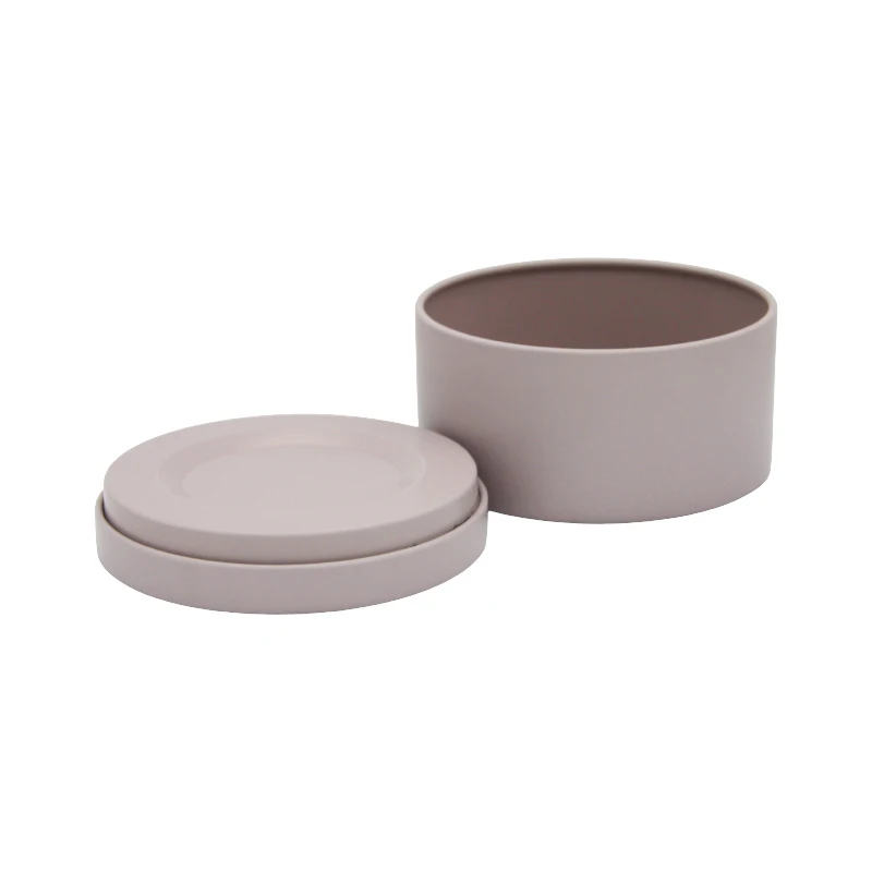 Matte Black Candle Tin With Lid And Gift Box,tin Cans For Candle Making Candle Making Tins White