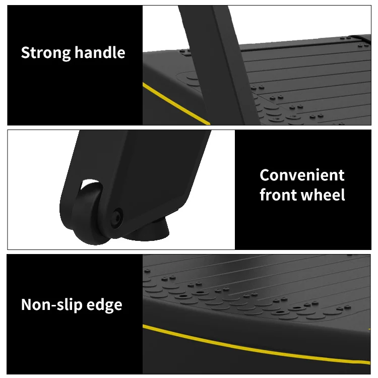 High Quality Manufacturer no power treadmill non-Motorized curved Treadmill running manual used commercial treadmill for sale