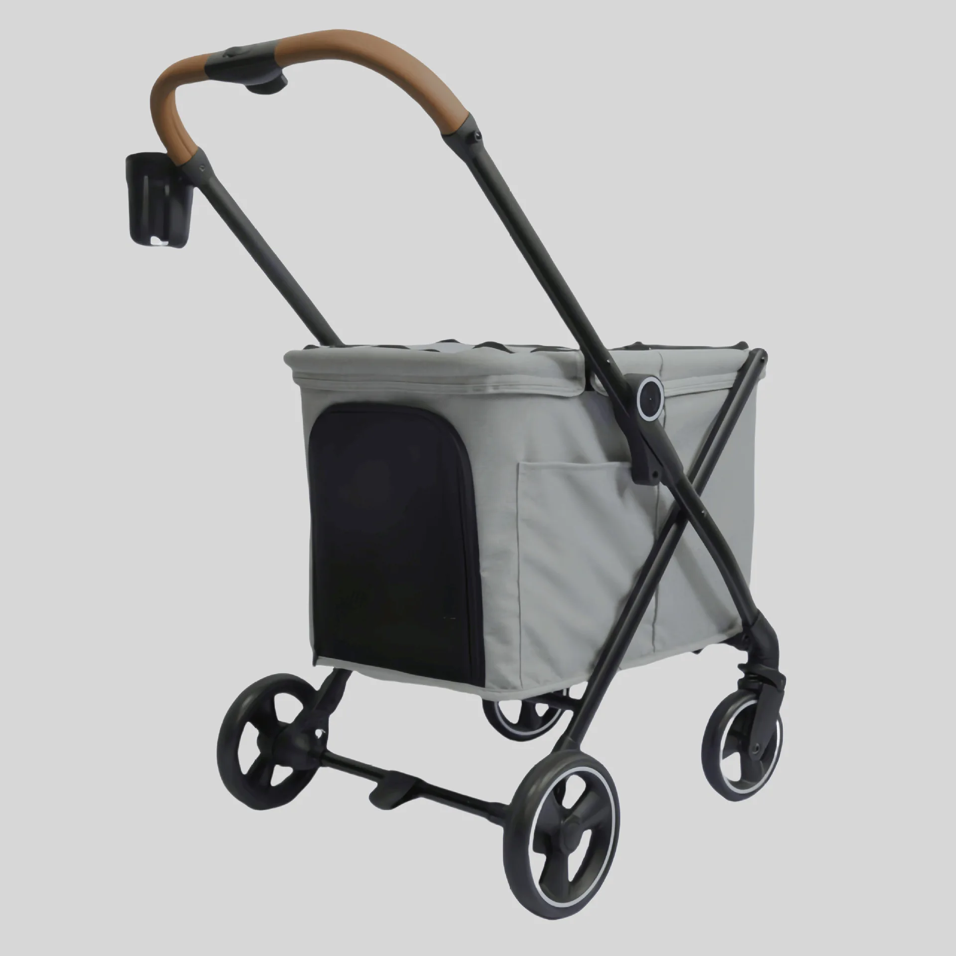 New Model Lightweight  Reusable Shopping Cart Hard Wearing Trolley Shopping Folding Cart
