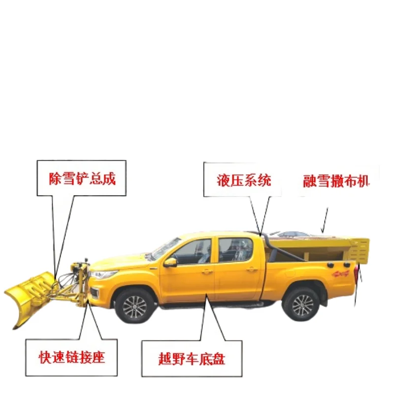 Высококачественный 4*4 4WD 4*2 LHD RHD FOTON Снежный плуг пикап грузовик для продажи расширитель
