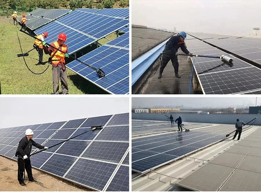 High Efficiency Dry Cleaning Solar Panel Cleaning Brush 7.2m Solar Panel Cleaning Machine Equipment