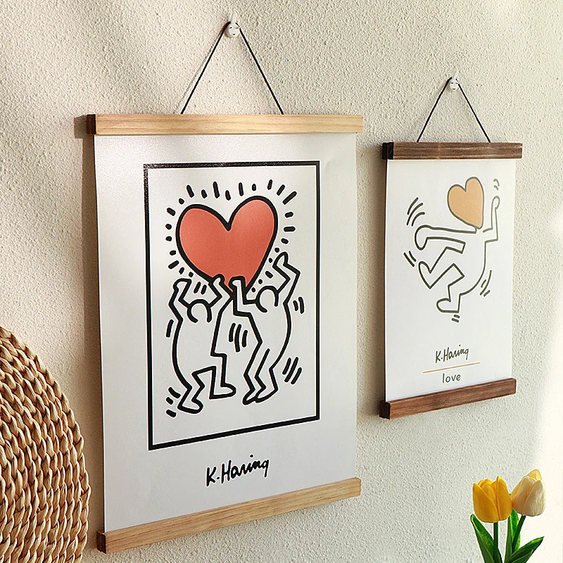 Wholesales Factory Price MDF Wooden Solid Wood A3 A4 Magnetic Poster Hanger Canvas Artwork Print Picture Frame Timber Wall Decor