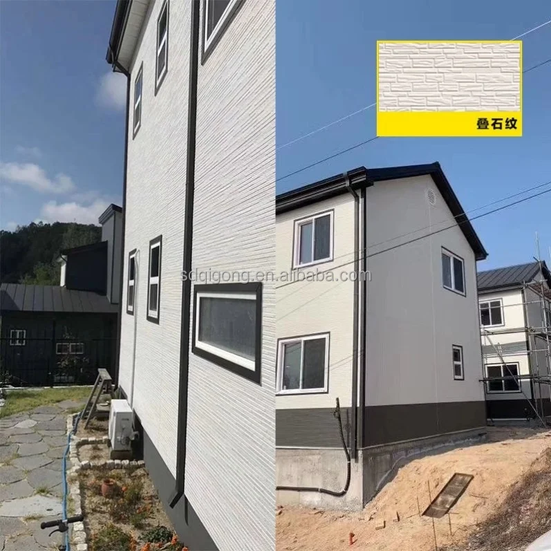 High density insulation 50MM eps sandwich panels decorative eps panel exterior wall panel for Prefab House