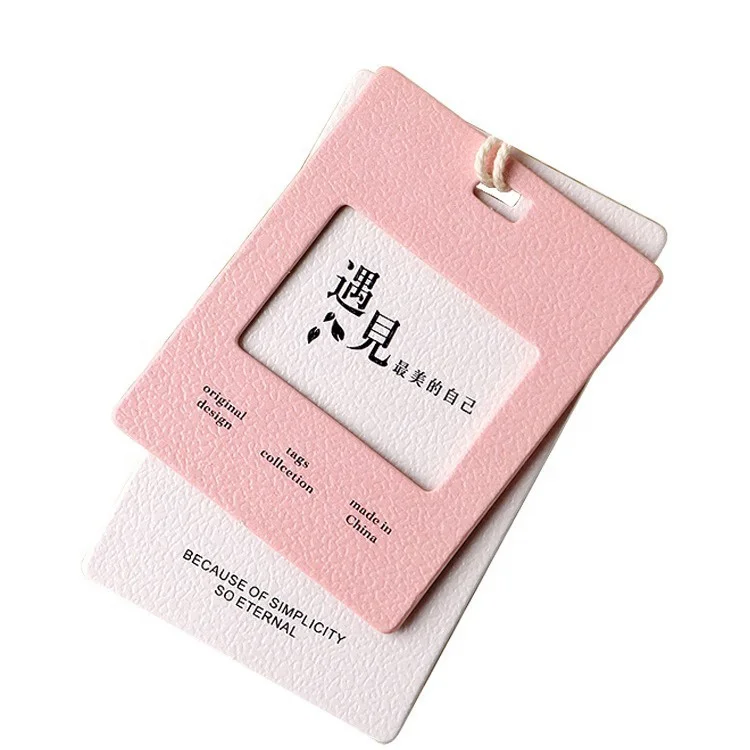 Original Design Custom Paper Tag Personalized Brand Logo Label with Rope for Coat