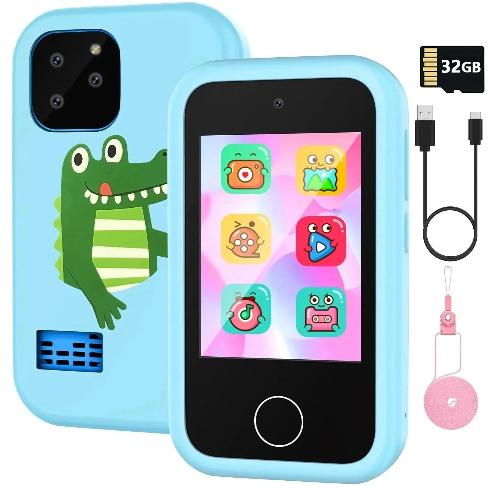 Mini Cute Electrical Electronic Electric Kids Toy Mobile Smart Cell Phone Smartphone With Camera For Kid Child Children
