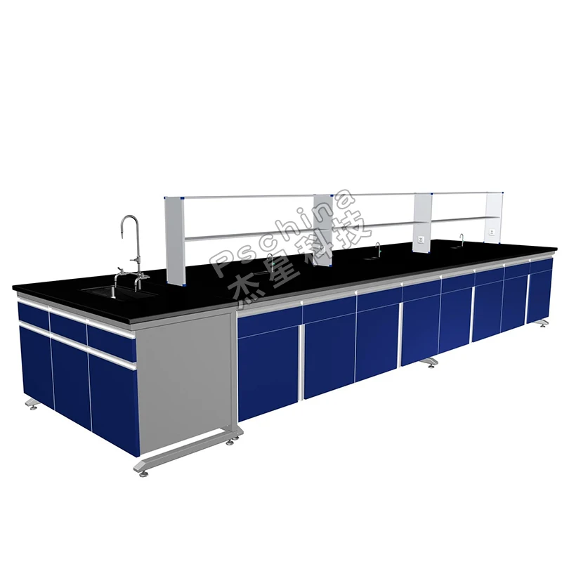 All steel edge experimental platform centre equipment bench Central lab work bench