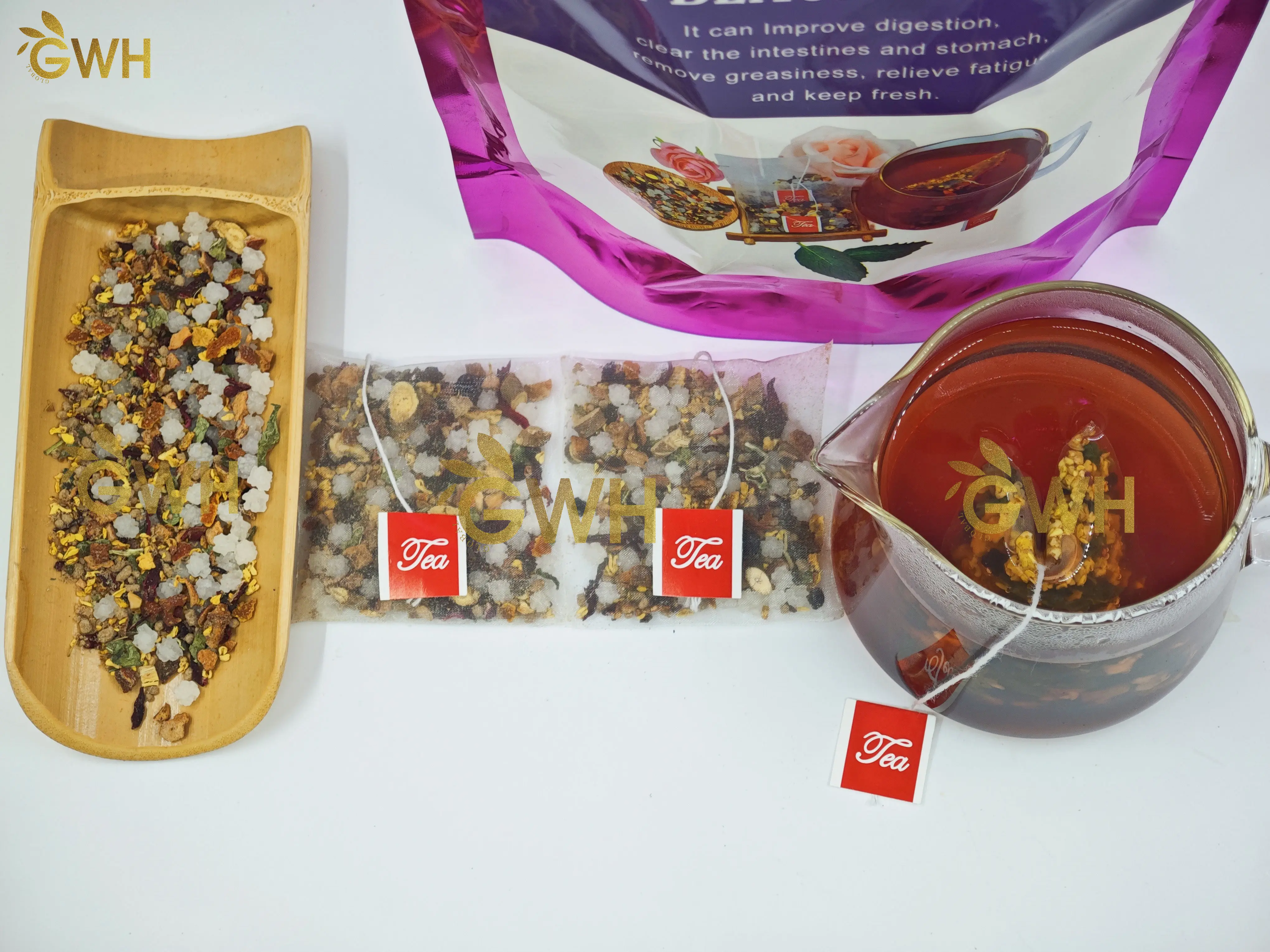 Sweet scented plum tea customize packing blended fruit flavor tea lemon Plum dry fruit tea