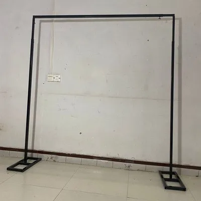 Shiny Gilded Iron Square Arch Shelf Screen Golden Wedding Arch Props Background Shelf Decorative Flower Stand Party Stage Frame