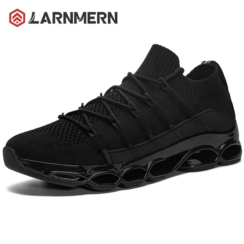 Steel Toe Breathable Safety Shoes Slip on Sneakers for Men Women Lightweight Comfortable Work Shoes Anti-slip Anti-smash Black