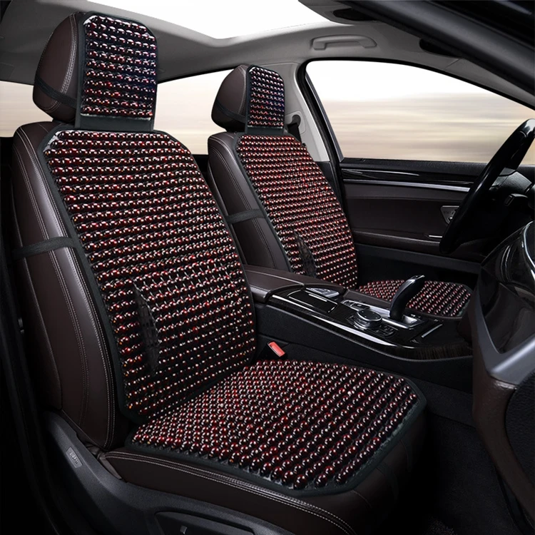 Автомобильная Массажная подушка, Модные дышащие деревянные бусины, Автомобильная подушка, чехол на сиденье, всесезонный универсальный чехол для автомобильного сиденья, подушка