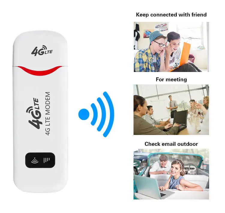 High Speed 150Mbps Wireless Network Card English Version USB Dongle Car Wifi Hotspot 4G LTE Wifi Modem