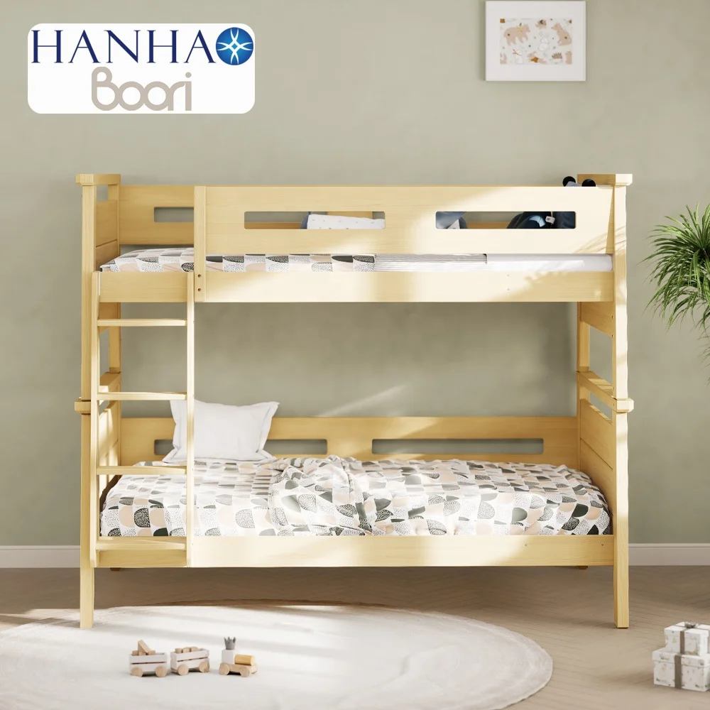 Only B2B Boori Solid Wood Bedroom Furniture Full Over Queen Double Children Bunk Bed For Kids