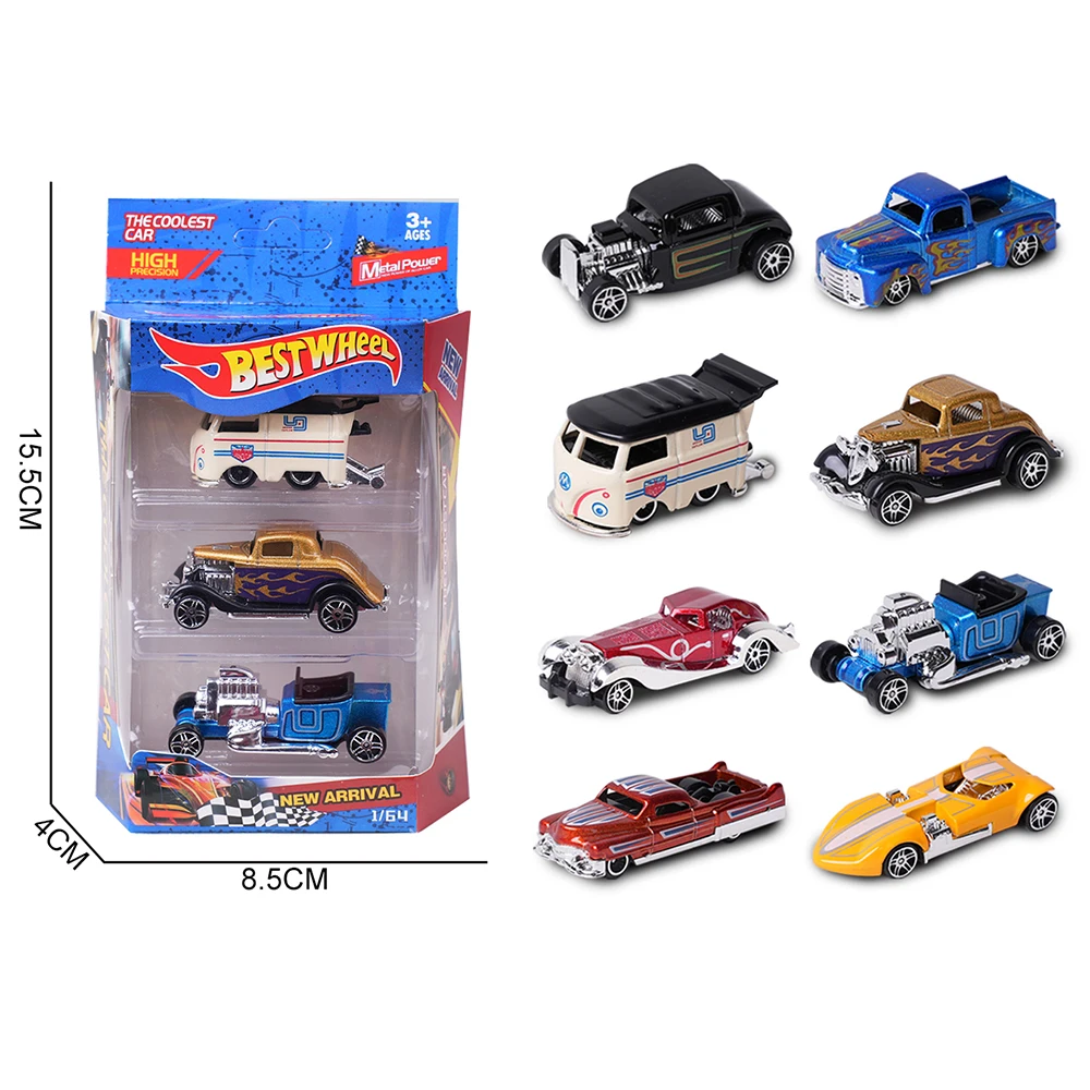Wholesale mini car Metal model die cast mini alloy car Pull back Fun kids toy gift Iron toy car for kids