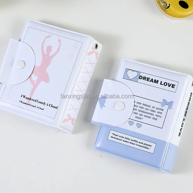 Оптовая продажа Kpop Binder 3-дюймовый ПВХ K-pop сборный альбом для фотокарт