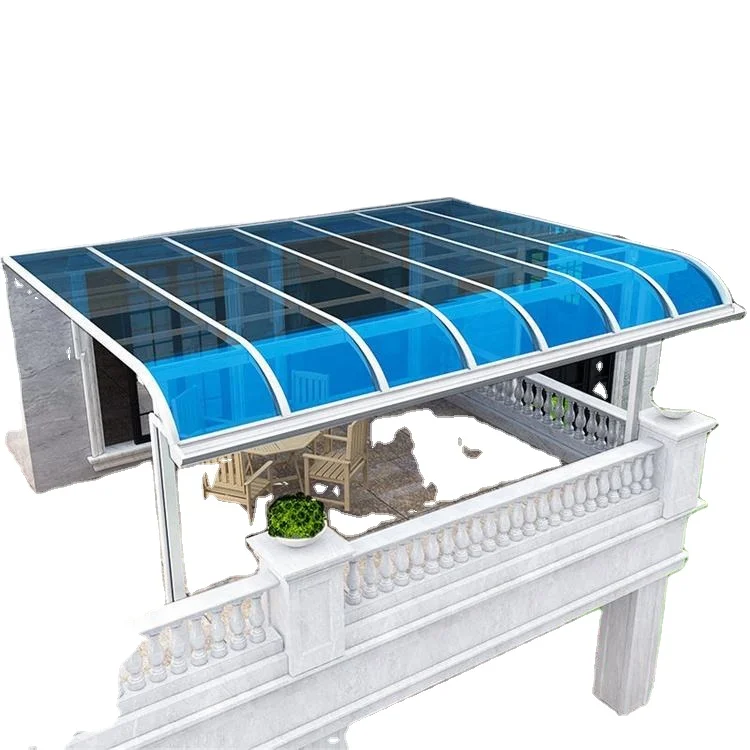 Easily Assembled Aluminum Awning Outdoor Waterproof Villa Patio Cover Rain Balcony Canopy