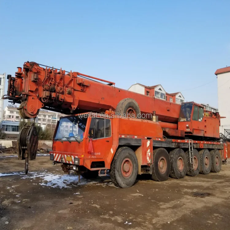 Used 1992 year Liebherr 160 ton 5-section arm main arm 50m with auxiliary arms  crane