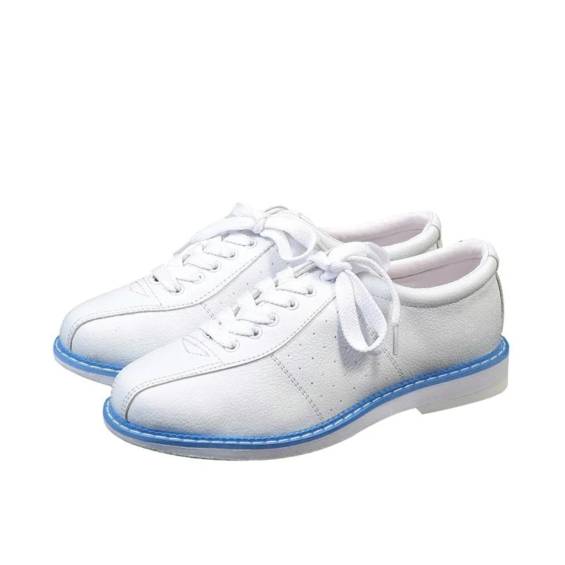All White Bowling Shoes for Men and Women for Beginners Non-Slip breathable  Fashionable and Comfortable