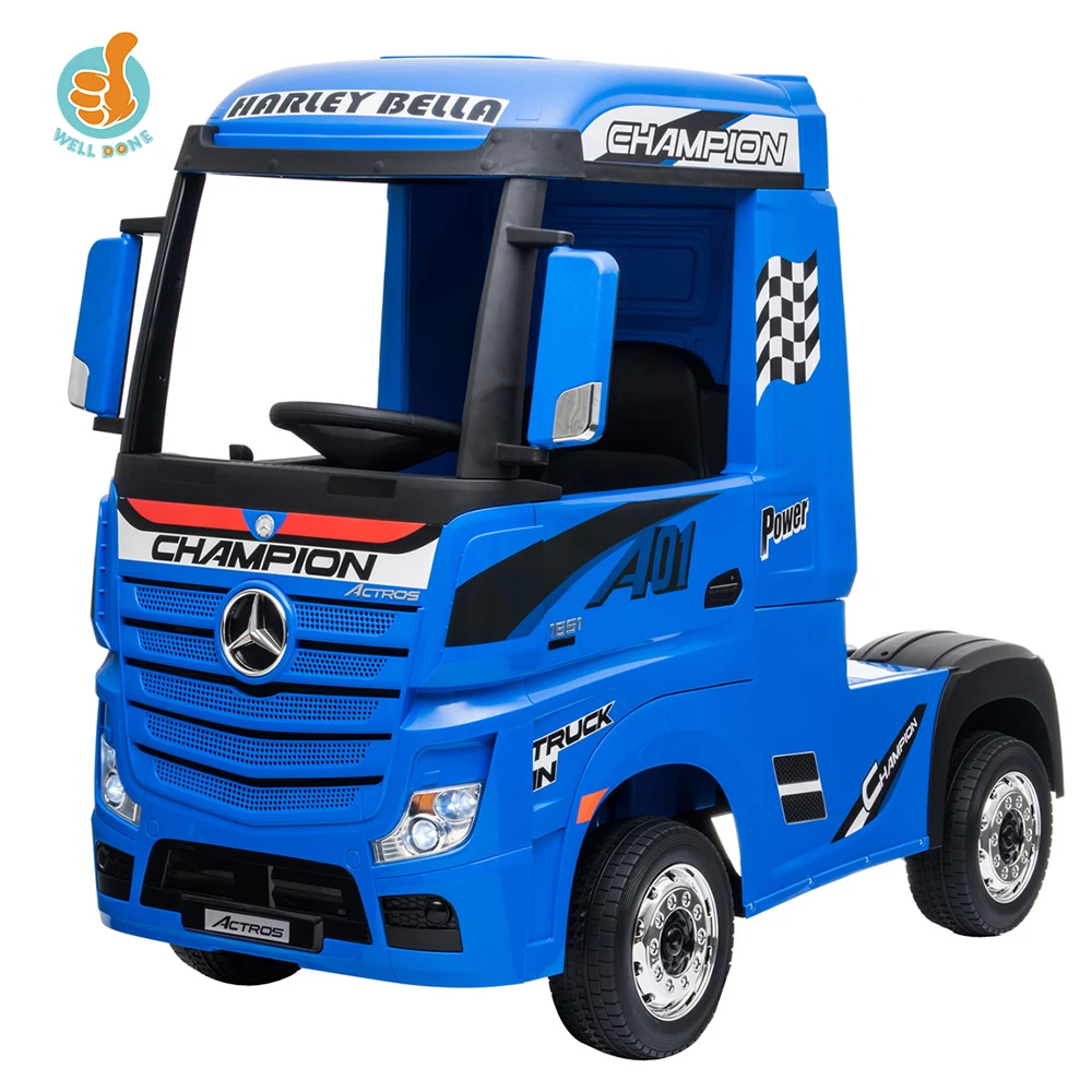  Новая модель детского электрического самолета Mercedes-Benz Actros грузовик Детский Электрический автомобиль четырехколесный детский с дистанционным