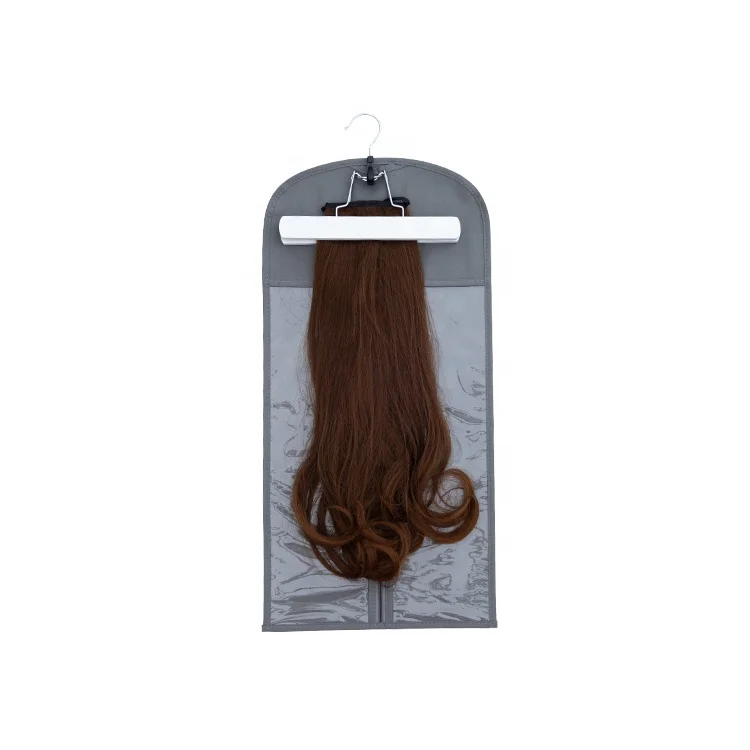 Buy Now Non Woven wig Storage Bags Hair Extension Bag with Hanger