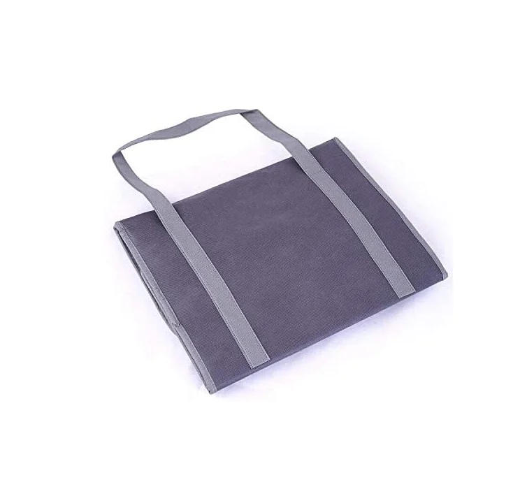 Eco-friendly Reusable non woven lunch bag/Customized logo printed folding grocery tote food delivery insulated cooler bag