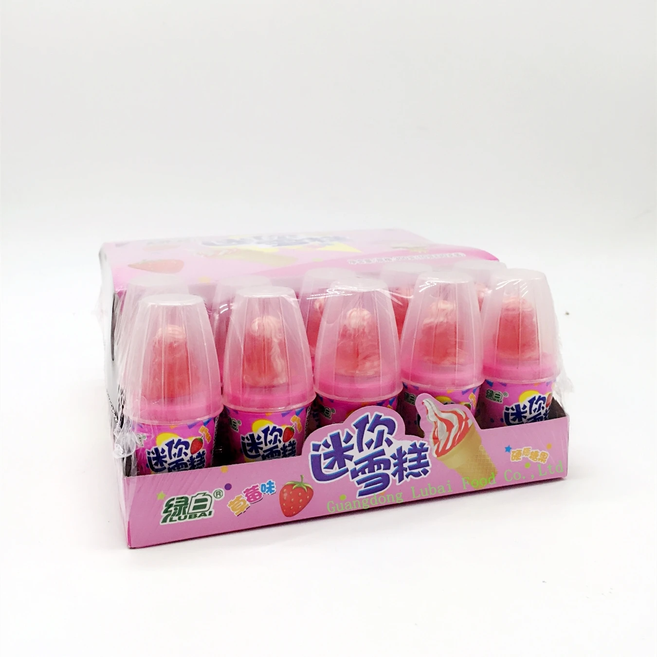 
Hot Sale Fruity Flavor Small Nipple Hard Candy With Sour Powder Ice Cream Lollipop 