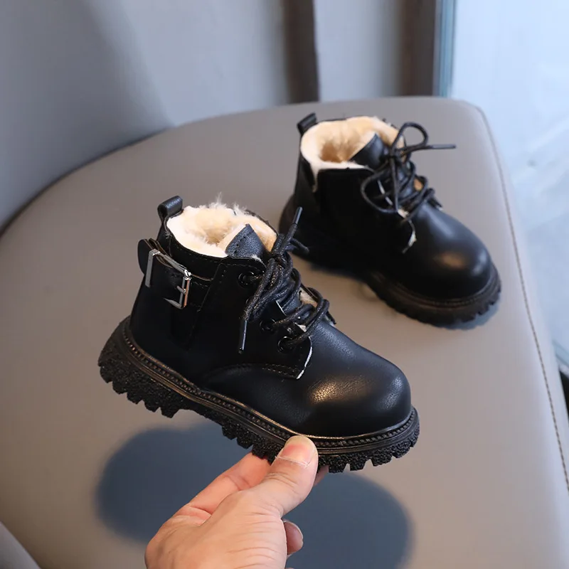 New Arrive Winter High Quality Warm Kids Boots Children Thickness Pu Boot