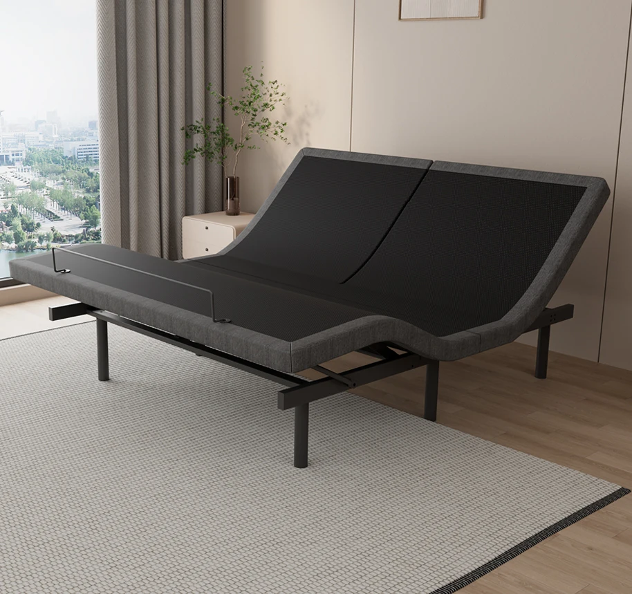 Adjustable Bed Frame Smart Bed Twin XL - Upholstered Bed Base with Massage, Wireless Remote, Ergonomic Foot&Head Incline
