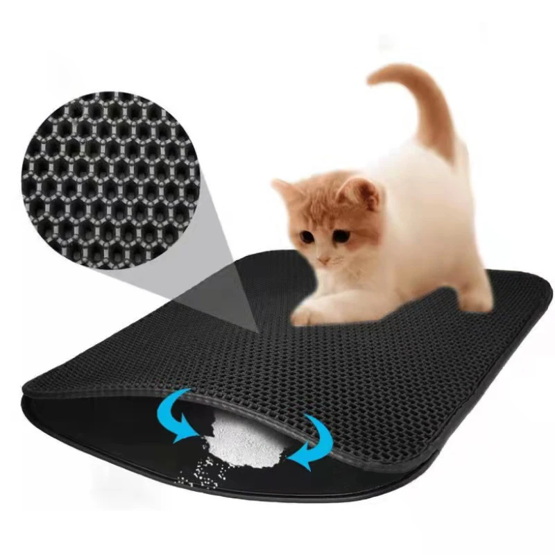 Hot Sale Wholesale Eva Double Layer Waterproof Pet Cat Litter Trap Mats