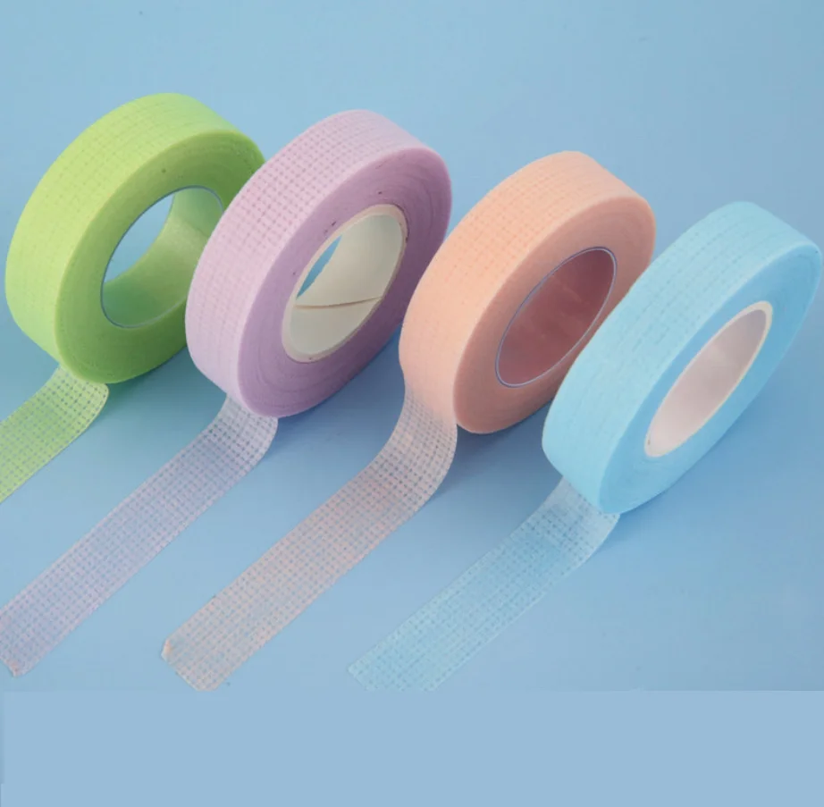 Individual Pack Non-woven Tape Breathable Isolation Tape for Grafting Eyelashes Invisible Easy Tear Color Nail Adhesive Tape