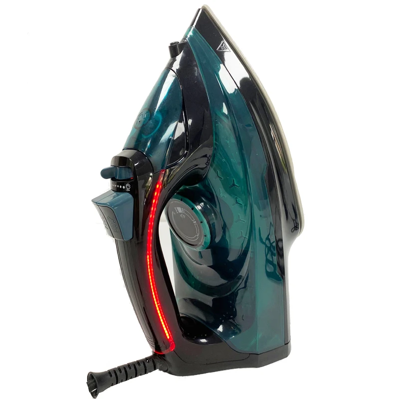 Полнофункциональный портативный резервуар для воды емкостью 350 мл Электрический Профессиональный паровой утюг одежды с красивым светодиодным освещением