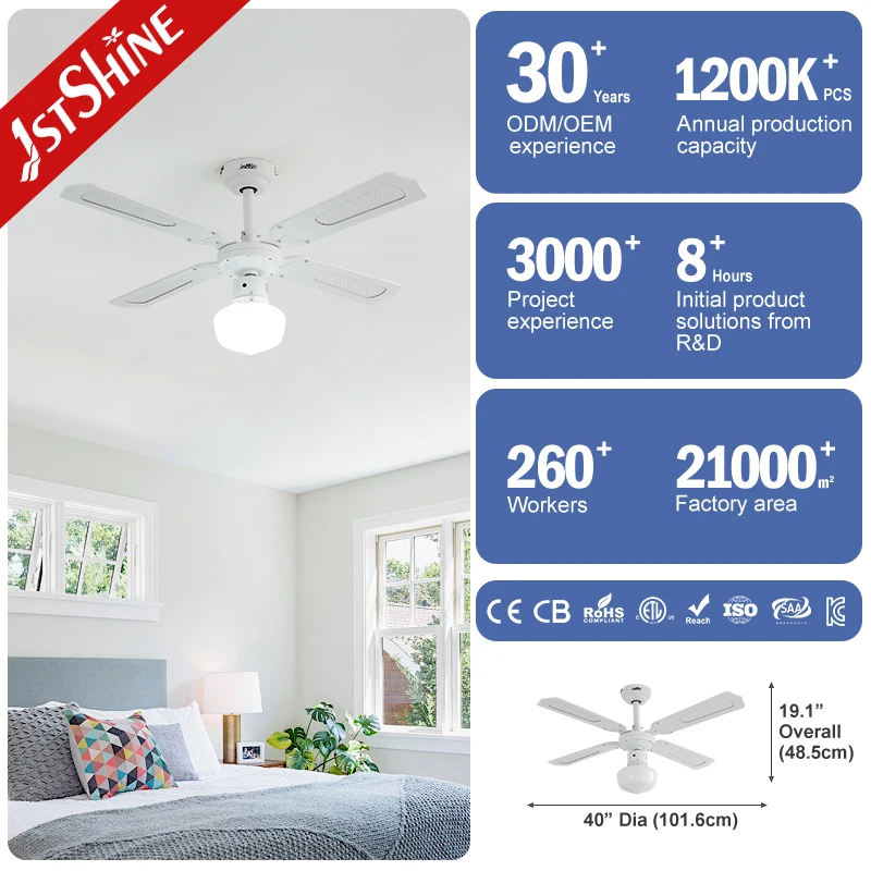 1stshine ceiling fan light factory sale traditional DC 6 speeds remote control ceiling fan with light