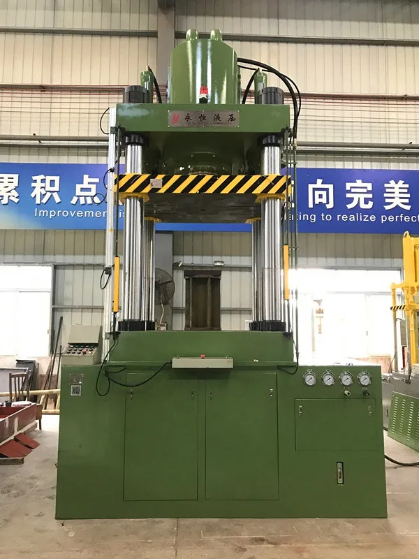 Yongheng Hydraulic Vertical Aluminium Utensils Machinery 1000T 75Kw Electric Deep Draw Hydraulic Press Machine