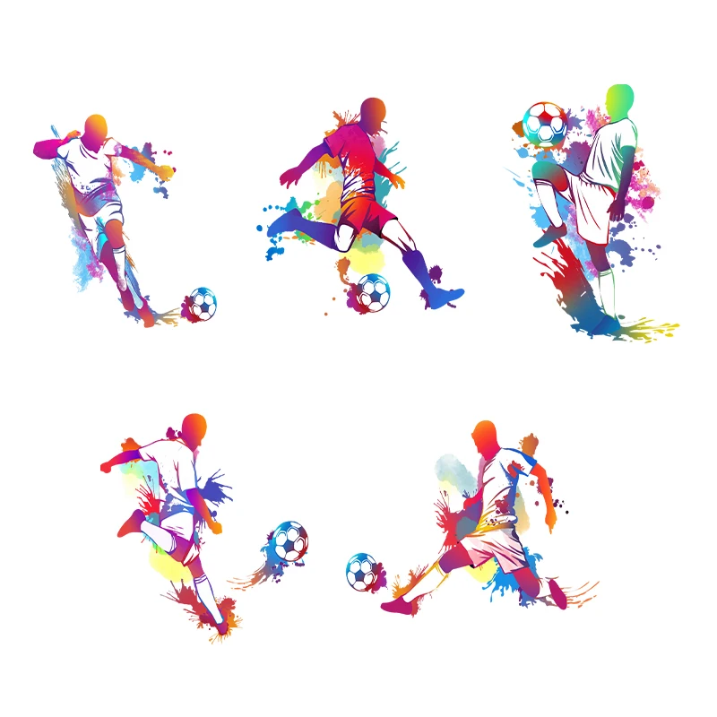 2022 New Design Soccer Digital Printing Heat Transfer Vinyl T-shirts Stickers For Clothing