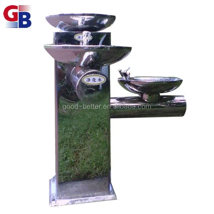 SDF1010116 hot selling stainless steel three basins public drinking water dispenser