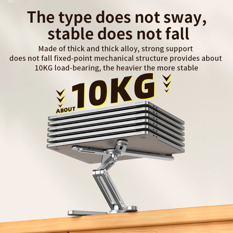 2023 Newest 360 Rotating Foldable Adjustable Laptop Holder Notebook Holder Aluminum Alloy Laptop Stand for Standing
