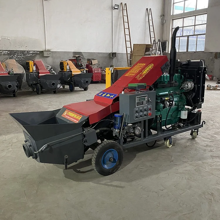 Construction diesel concrete pumps cheap price movable concrete pump for sell