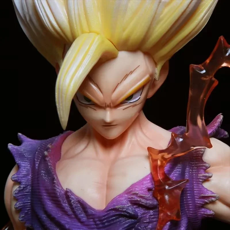 Dragons Ball Tyrannosaurus Society Wufan light weapons Super Saiyan 2Saiyan MSP super two  war damage form Anime Action Figure