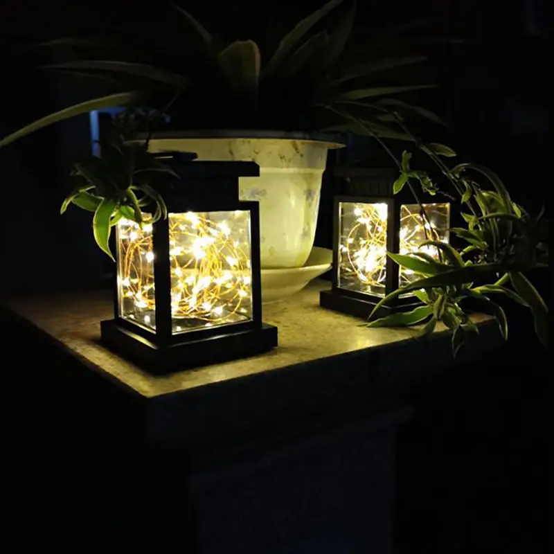 high-power metal wind lamp outdoor waterproof portable desktop atmospheric sound courtyard solar lamp garden lights solar power
