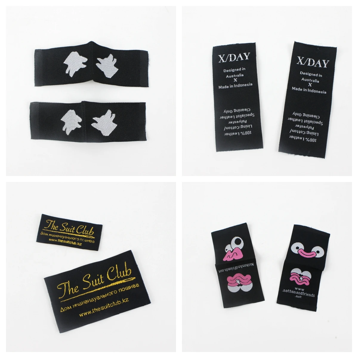  Luxury Custom Polyester  Fabric Neck label Woven Brand Labels for Garment Tags Woven Sewing Label.jpg