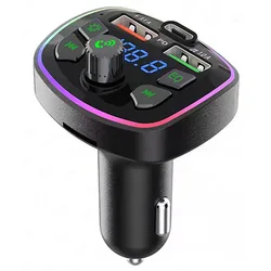 Type C PD 18W 3.1A Quick Charge TF Card U Disk Play Mp3 Player Auto FM Transmitter Car Charger Wireless USB FM Trasmitters