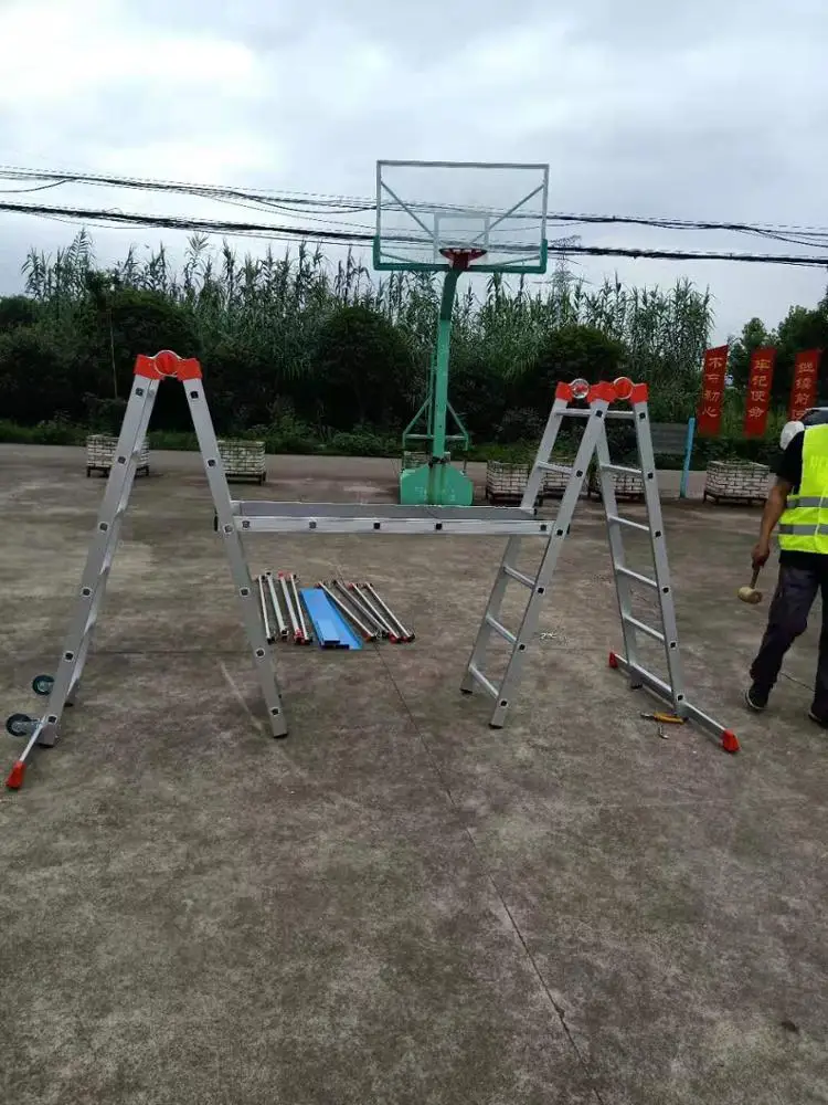 Aluminium multipurpose professional telescope extension ladder