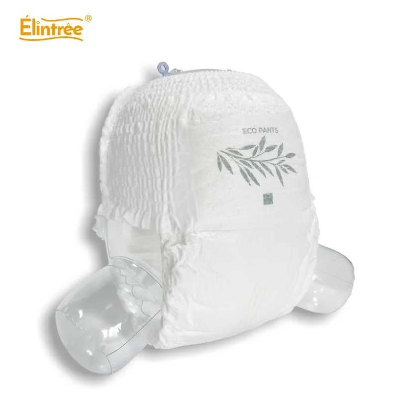 Elintree Your Own Brand Newborn 3xl size 4 Biodegradable Organic Bamboo Diapers Baby Diaper Wholesaler