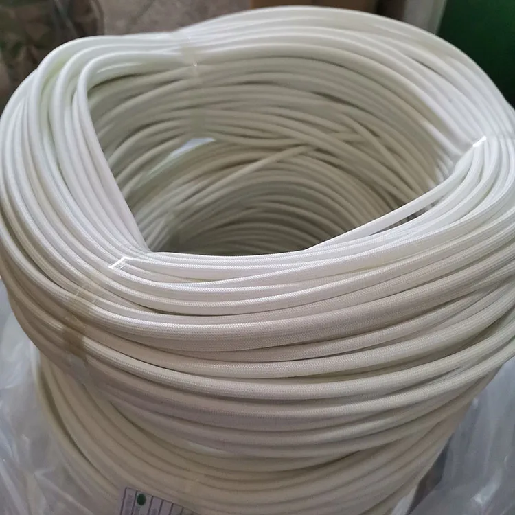 1441 Class VW-1 Flame retardant High voltage 1.5kv 2.5kv 4kv 7kv silicone rubber coted fiberglass braided tubing sleeve