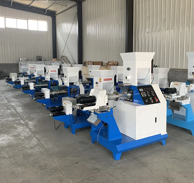 Factory Floating Fish Feed Pellet Machine Price / Fish Feed Making Machine / Dog Feed Extruder For Pet Feed With Twin Screw