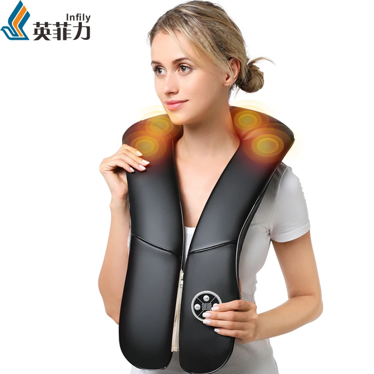 Electric Koncking Massage Belt Shoulder Neck Massage Shawl Kneading Heating For Home Car Office