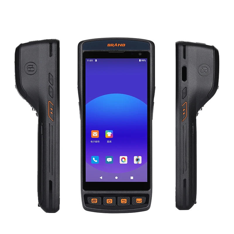 5 дюймов Android 11 0 Прочный POS 3 + 32 ГБ памяти 4 г WIFI GPS NFC портативный принтер Pda с IP65 Водонепроницаемый V800