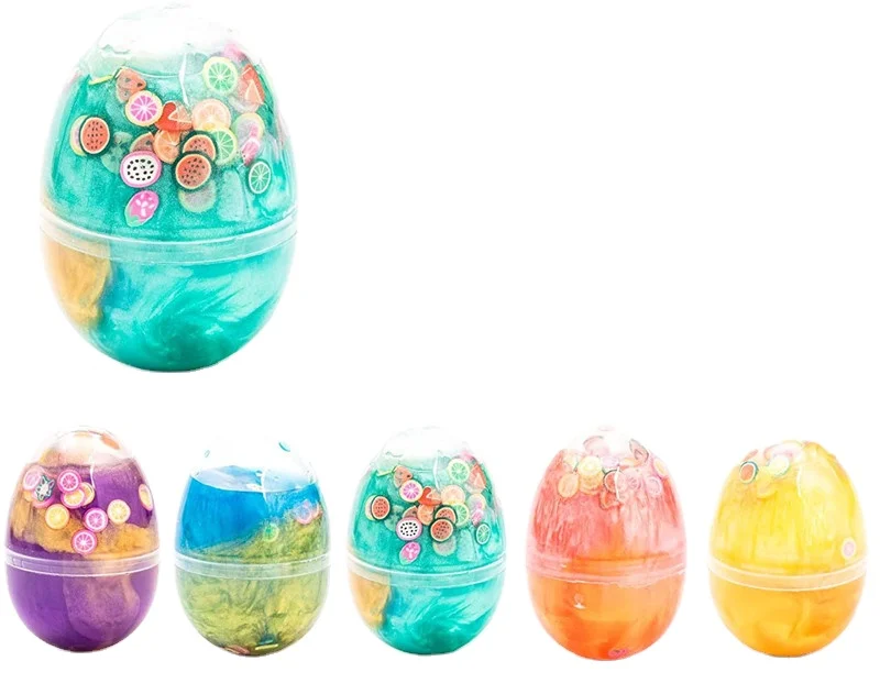 Beautiful Factory Direct Sale Crystal Galaxy Glitter Putty Charms egg slime slime slime  Kit Toys