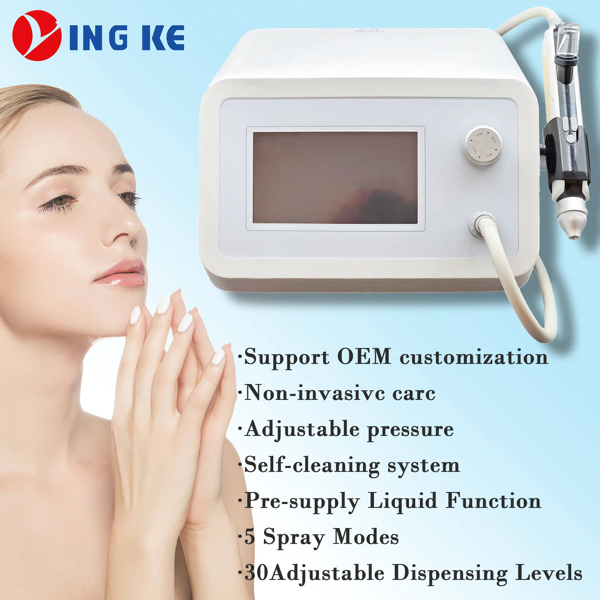 Mesotherapy Pistole 330kpa Strong Pump OEM Mesotherapy Injection Jet Peel Machine